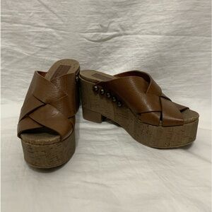 NWOT Pedro Garcia Wedge Platform Shoes Size 36